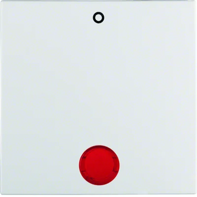 B.SQUARE/B.3/B.7 Klíč s červenou čočkou s potiskem "0", bílý
