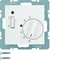 B.SQUARE/B.3/B.7 Room temperature controller with NO contact central element and connector white