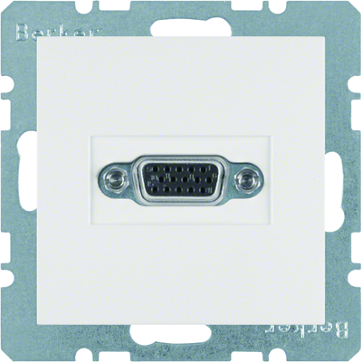 B.SQUARE/B.3/B.7 VGA socket white
