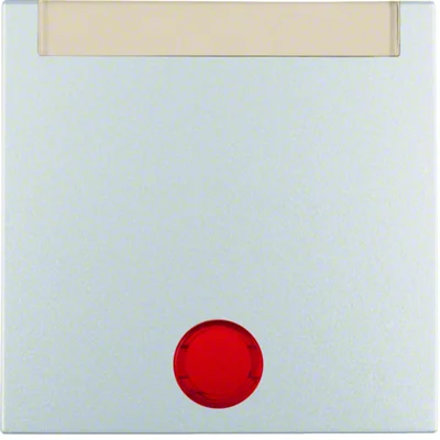 B.SQUARE/B.3/B.7 Wippe mit 5 aufgesetzten Linsen und Beschriftungsfeld aus Aluminium