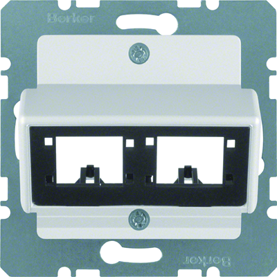 B.SQUARE/B.7 Central plate for 1 or 2 single modules Reichle&De-Massari aluminum