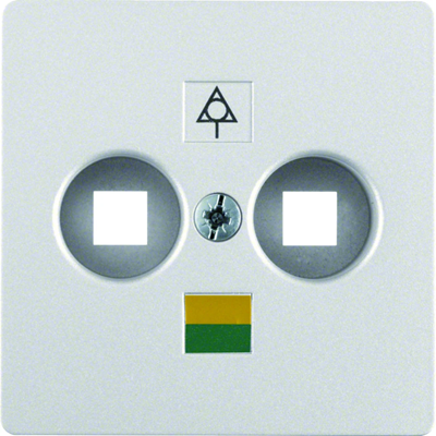 B.SQUARE/B.7 Central plate for aluminum potential equalization socket