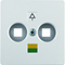 B.SQUARE/B.7 Central plate for aluminum potential equalization socket