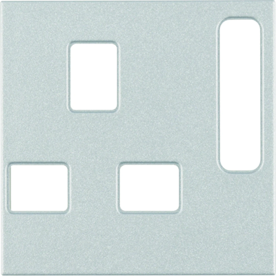 B.SQUARE/S.1/B.7 Elemento centrale per presa britannica in alluminio