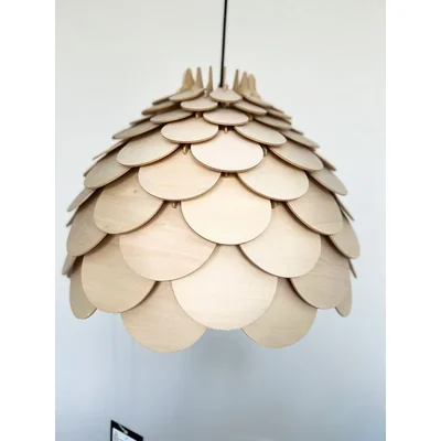 BURGO Suspension E27 IP20 en bois