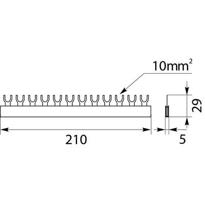 Busbar S12 1F -10