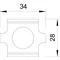 Butt connector for mesh cable trays, galvanized GSV 34 G