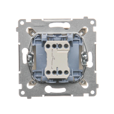 Button "bell" (module) 10A 230V cream quick connectors