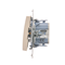 Button "bell" (module) 10A 230V cream quick connectors