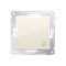 Button "bell" (module) 10A 230V cream quick connectors