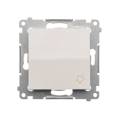 Button "bell" (module) 10A 230V quick connectors white