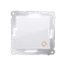Button "bell" (module) 10A 230V quick connectors white