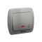 Button "bell" with backlight splash-proof aluminum 10AX