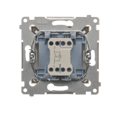 Button "bell" with LED backlight (module) 10A 230V gold (metallic) quick connectors