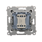Button "bell" with LED backlight (module) 10A 230V quick connectors anthracite (metallic)