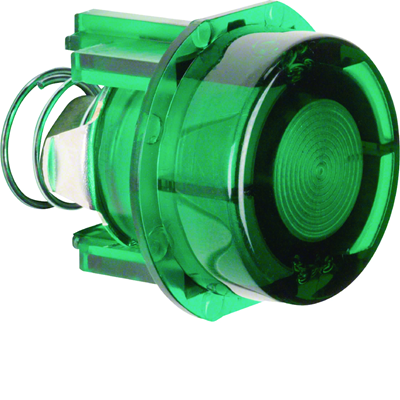 Button for E10 switch and signaling device, transparent green