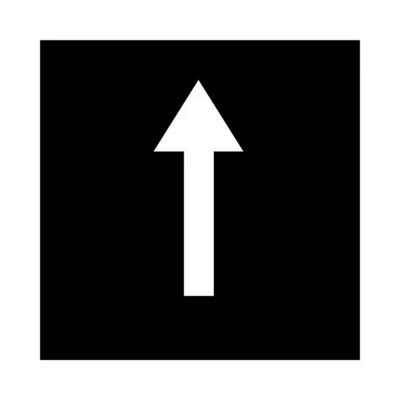 Button insert with direction of movement description, 32TQ18