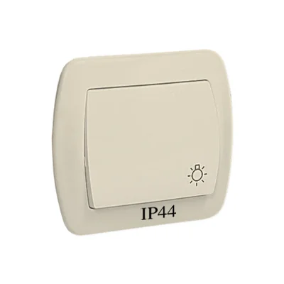 Button "light" 230V, beige