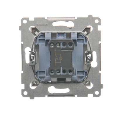 Button "light with LED backlight" 16AX 250V screw terminals matt metallized bronze