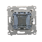 Button "light with LED backlight" 16AX 250V screw terminals matt metallized bronze