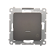 Button "light with LED backlight" 16AX 250V screw terminals matt metallized bronze