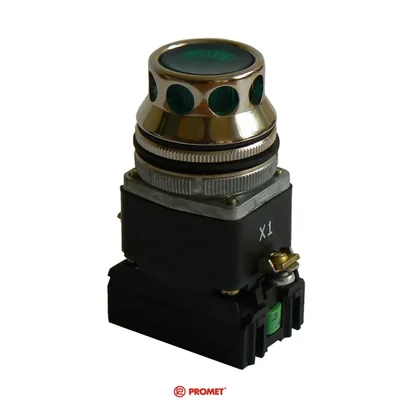 Button NEF30-KLXY/24V green