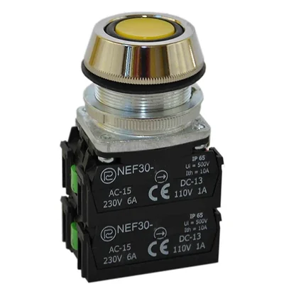 Button NEF30-UK2X2Y yellow