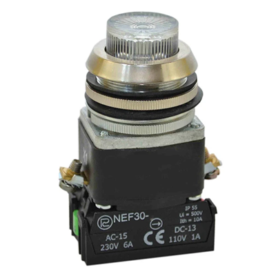 Button NEF30-WLXY/24V colorless