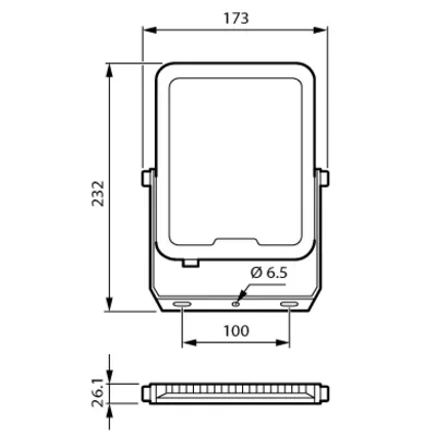 BVP164 50 W 6000 lm 4000 K IP65-Projektor