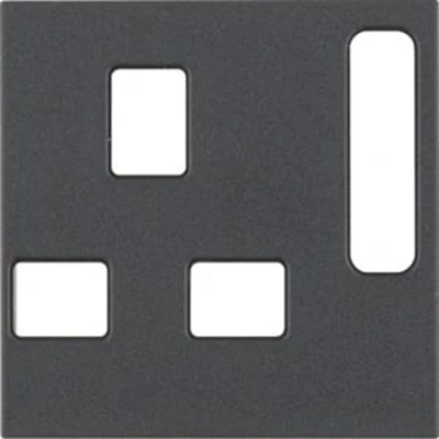 B.WADRAT/S.1/B.3/B.7 Central element for UK socket anthracite