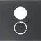 B.x Front plate for loudspeaker socket and miniature connectors anthracite