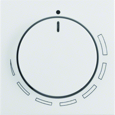 B.x/S.1 Front plate with adjustment knob for speed controller, white