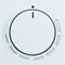 B.x/S.1 Front plate with adjustment knob for speed controller, white