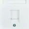 B.x/S.1 Single front plate with dust protection slides and labeling field, white, glossy