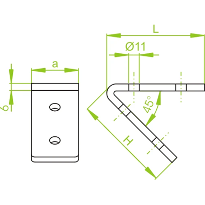 C-profile connector, LCK7