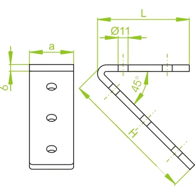 C-profile connector, LCK8