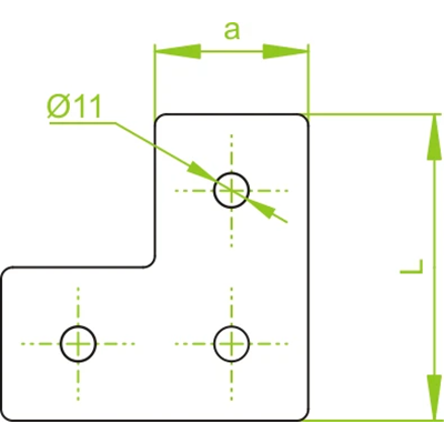 C-profile connector, LCP6