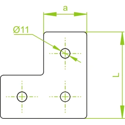 C-profile connector, LCP6