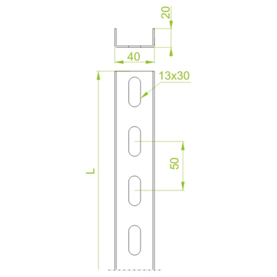 C-profile, CP40H20/2