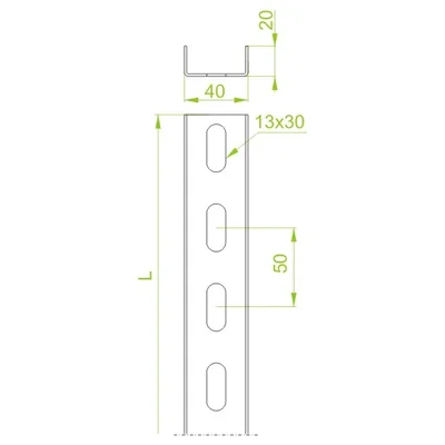 C-profile, CP40H20/2