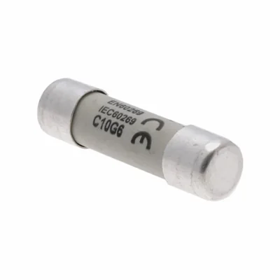 C10G6 Cylindrical insert 10 x 38 mm 6A GG 500V AC