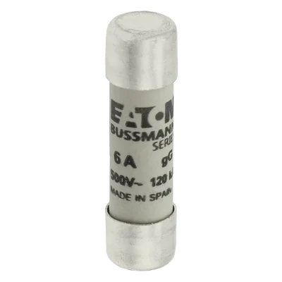 C10G6 Cylindrical insert 10 x 38 mm 6A GG 500V AC