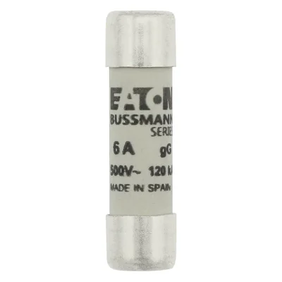 C10G6 Válcová vložka 10 x 38 mm 6A GG 500V AC