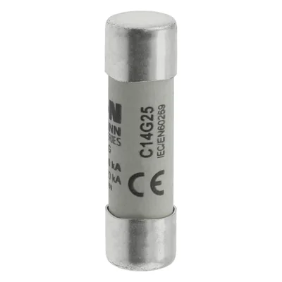C14G25 Cylindrical insert 14 x 51 mm 25A GG 500V AC