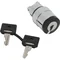 Cabezal de interruptor de 3 posiciones Harmony XB4 con llave NR 458A, metal negro