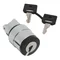 Cabezal de interruptor de 3 posiciones Harmony XB4 con llave NR421E, metal negro
