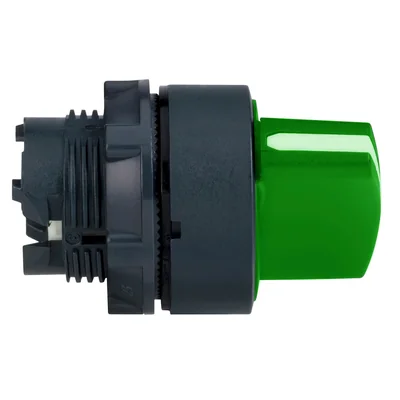Cabezal de interruptor Harmony XB5 de 3 posiciones con retorno automático, plástico rojo