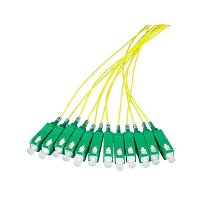 Câble à queue de cochon SM 9/125, revêtement SC/APC 0,9 mm, longueur 2 m