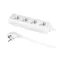 Cable alargador con toma de cuatro vías;ECO 4X2p+Z 10A 1,5m blanco