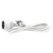 Cable alargador de 3 m / 1 toma / blanco / PVC / 1 mm²
